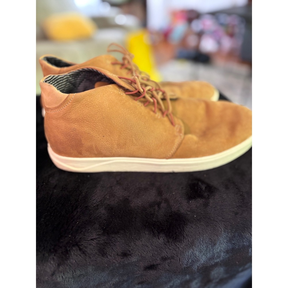 OluKai Nana Hele Mens Leather Chukka Boots Tan Brown Size 13 10449-8787